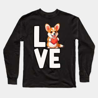 Love Corgi Long Sleeve T-Shirt